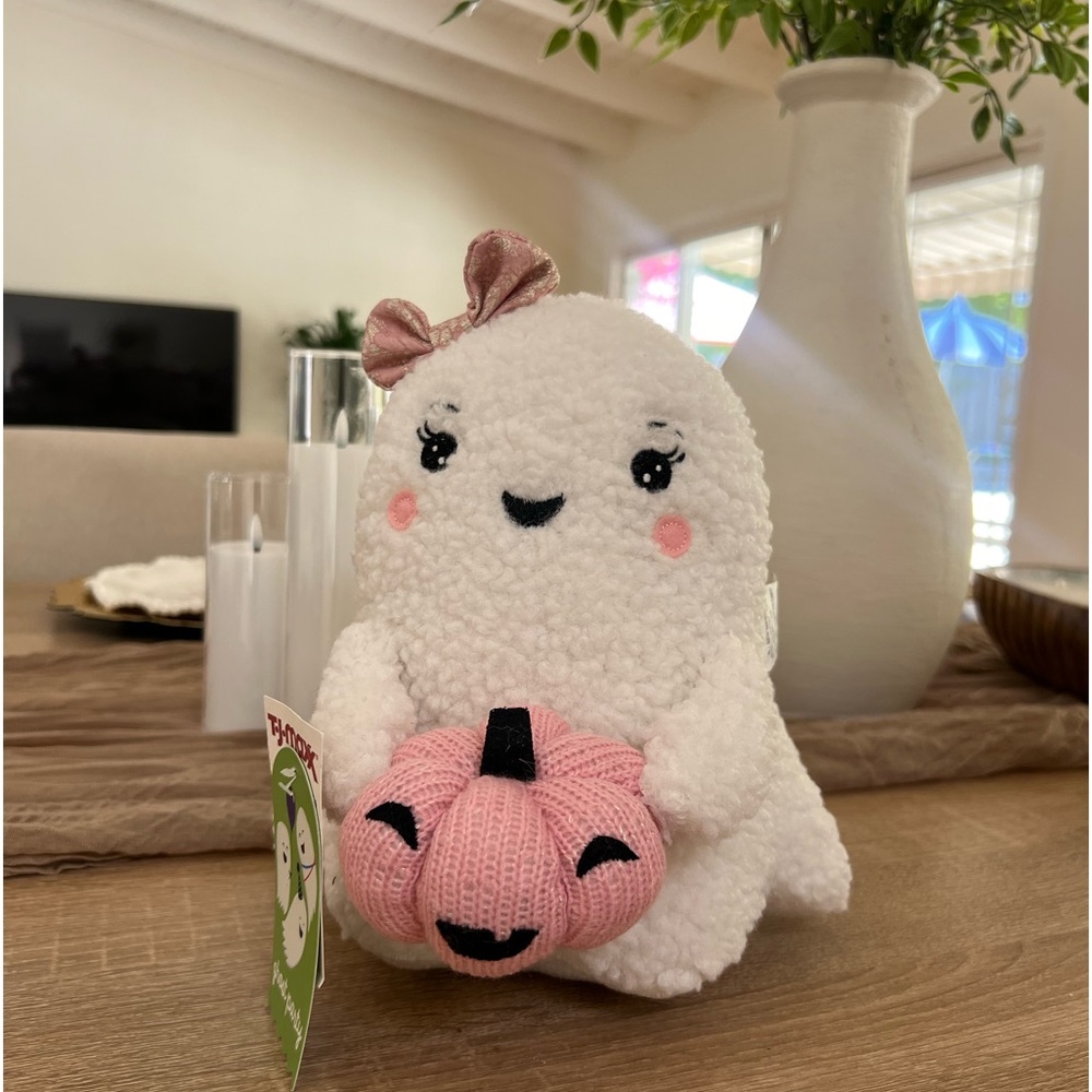 VIRAL GHOST PARTY one weighted Plush pink ghost ! 💗💅🏼👻